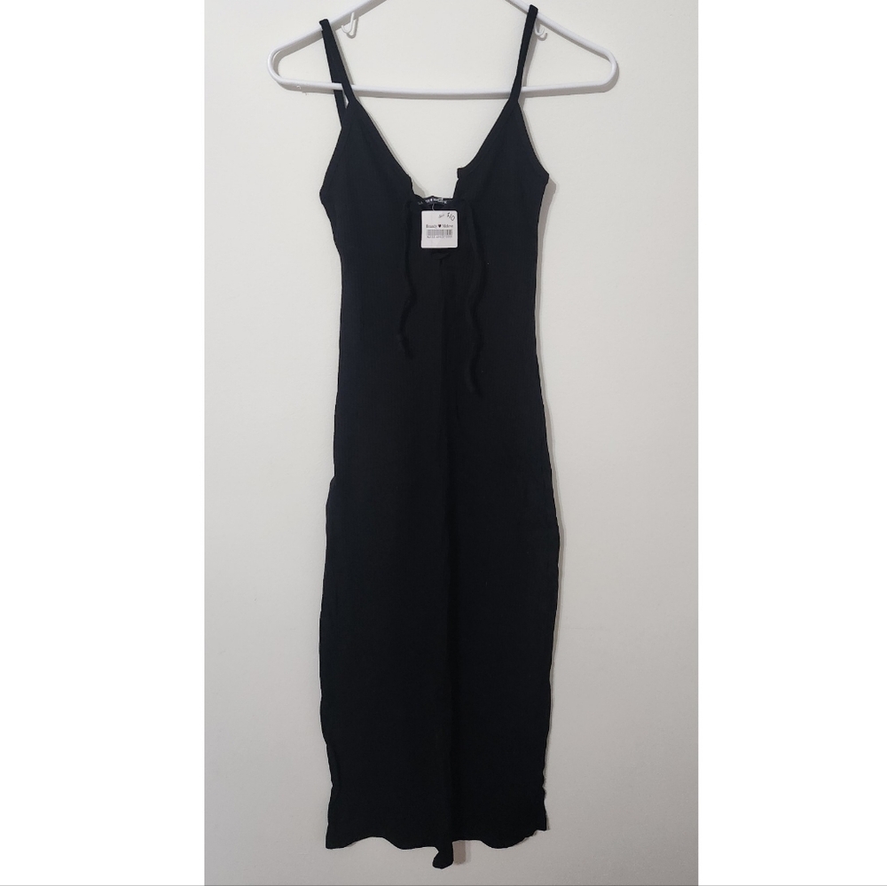 Midi Lace up bodycon dress